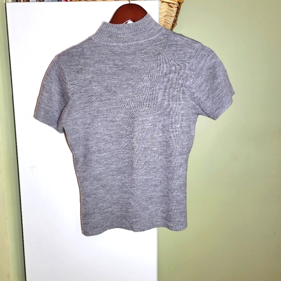 ❤️ 3 for $35 vintage coordinating sweater cardigan set embroidered gray small - Picture 3 of 7